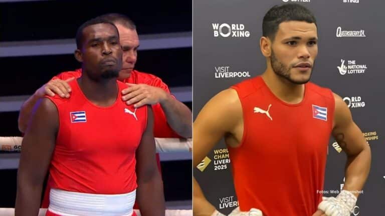 Julio Cesar La Cruz y Erislandy Alvarez representando al Boxeo Cubano