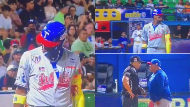 Esta es la primera vez en la temporada LVBP 2025-26 que expulsan al pelotero venezolano Ronald Acuña Jr. por una situación así.