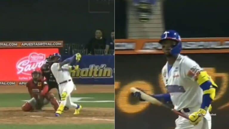 El venezolano Ronald Acuña Jr. ya elevó su promedio madero en mano a .412 y suma cuatro carreras impulsadas en la LVBP 2025-26.