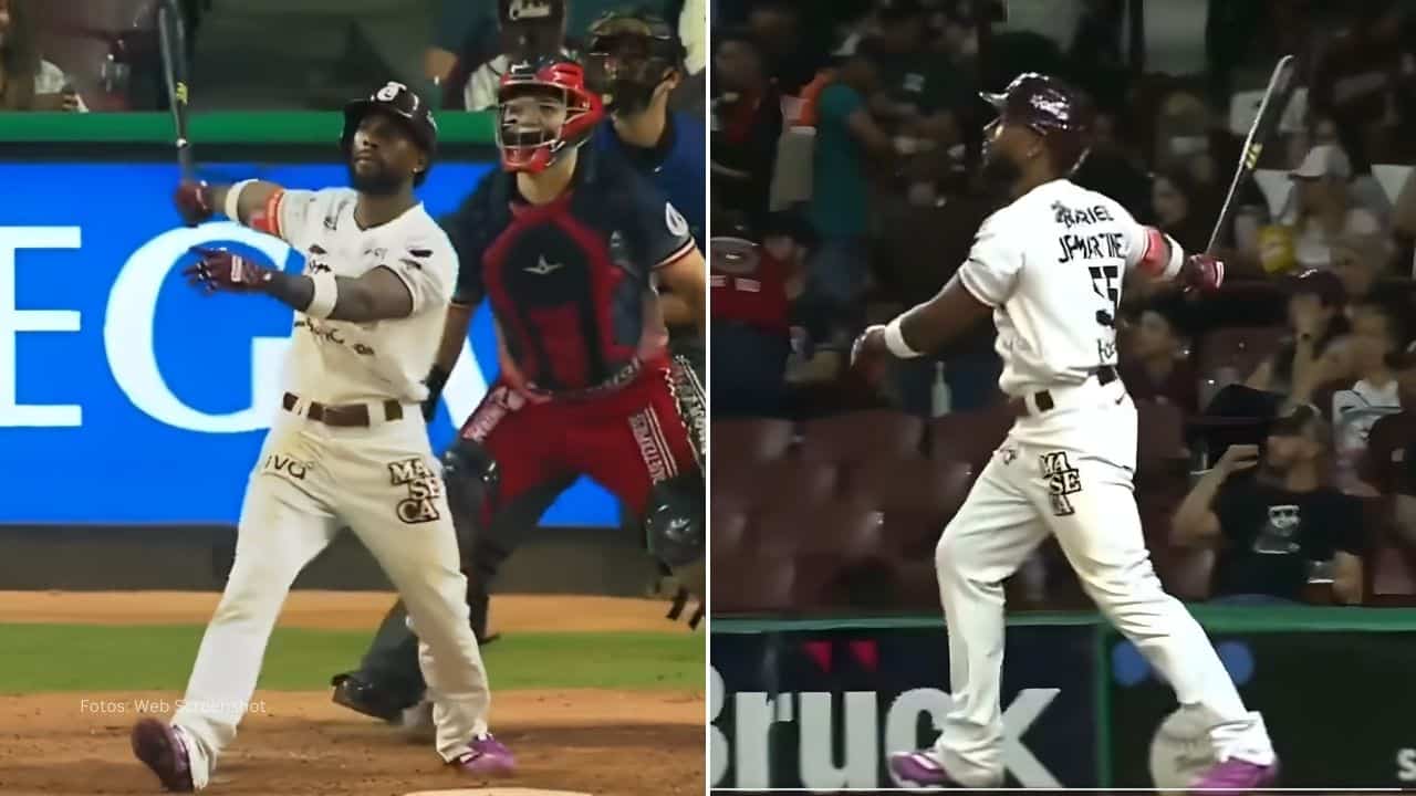 Julio Pablo Martinez bateando con Tomateros de Culiacán