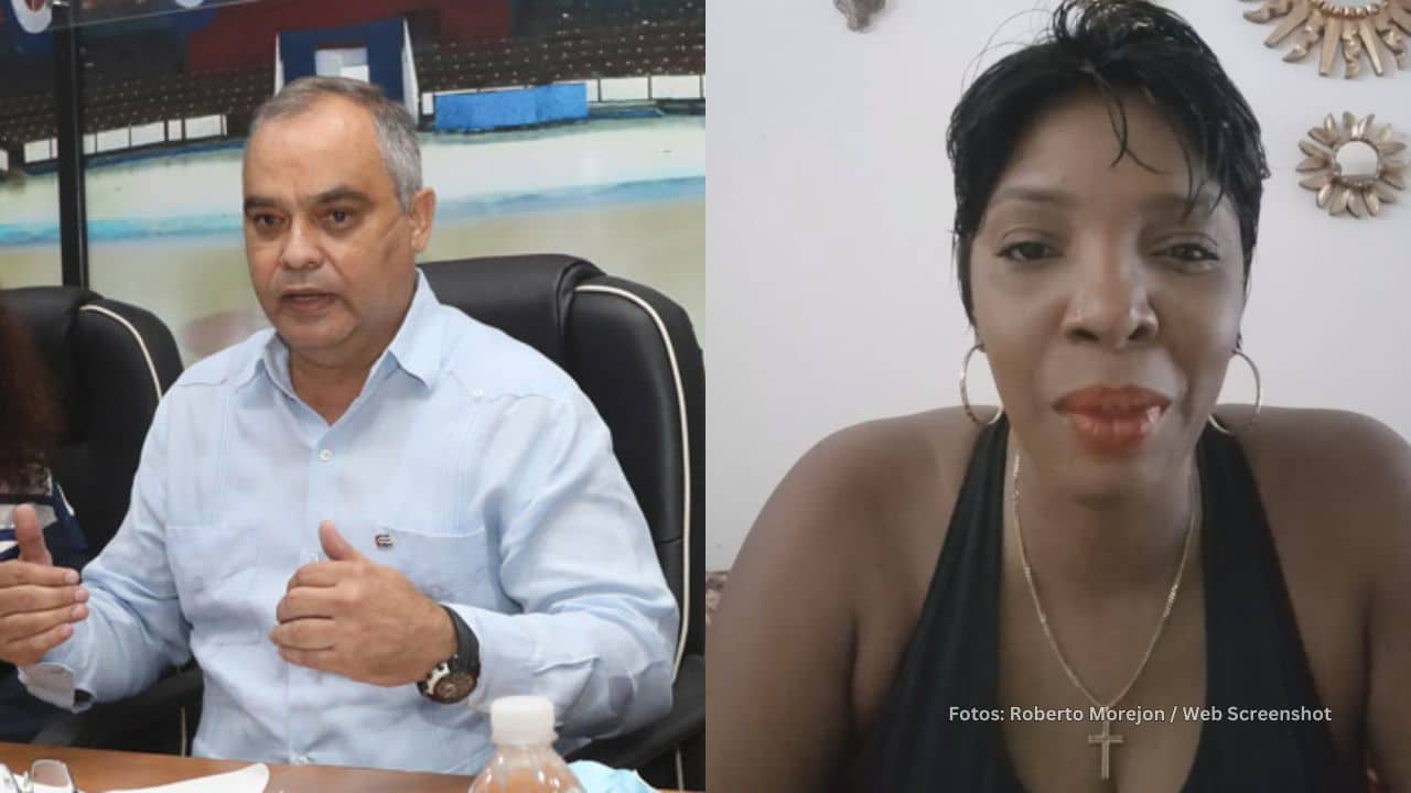 Presidente del Inder y Regla Torres