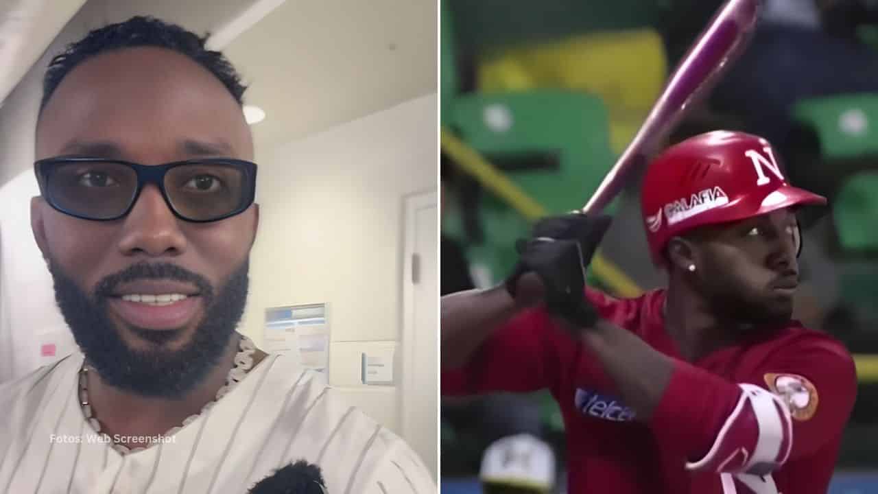 Randy Arozarena en una entrevista y jugando en la Liga Mexicana en el beisbol invernal