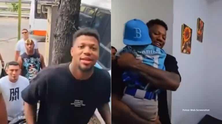 Ronald Acuña Jr. tomó un espacio de su tiempo para devolverle a Petare un poco de alegría y esperanzas.