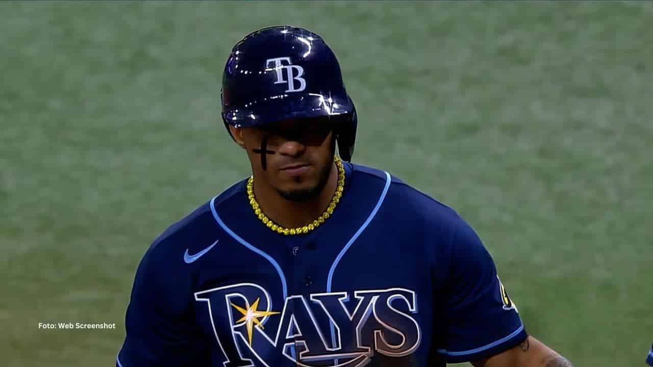 Wander Franco en un juego Tampa Bay Rays