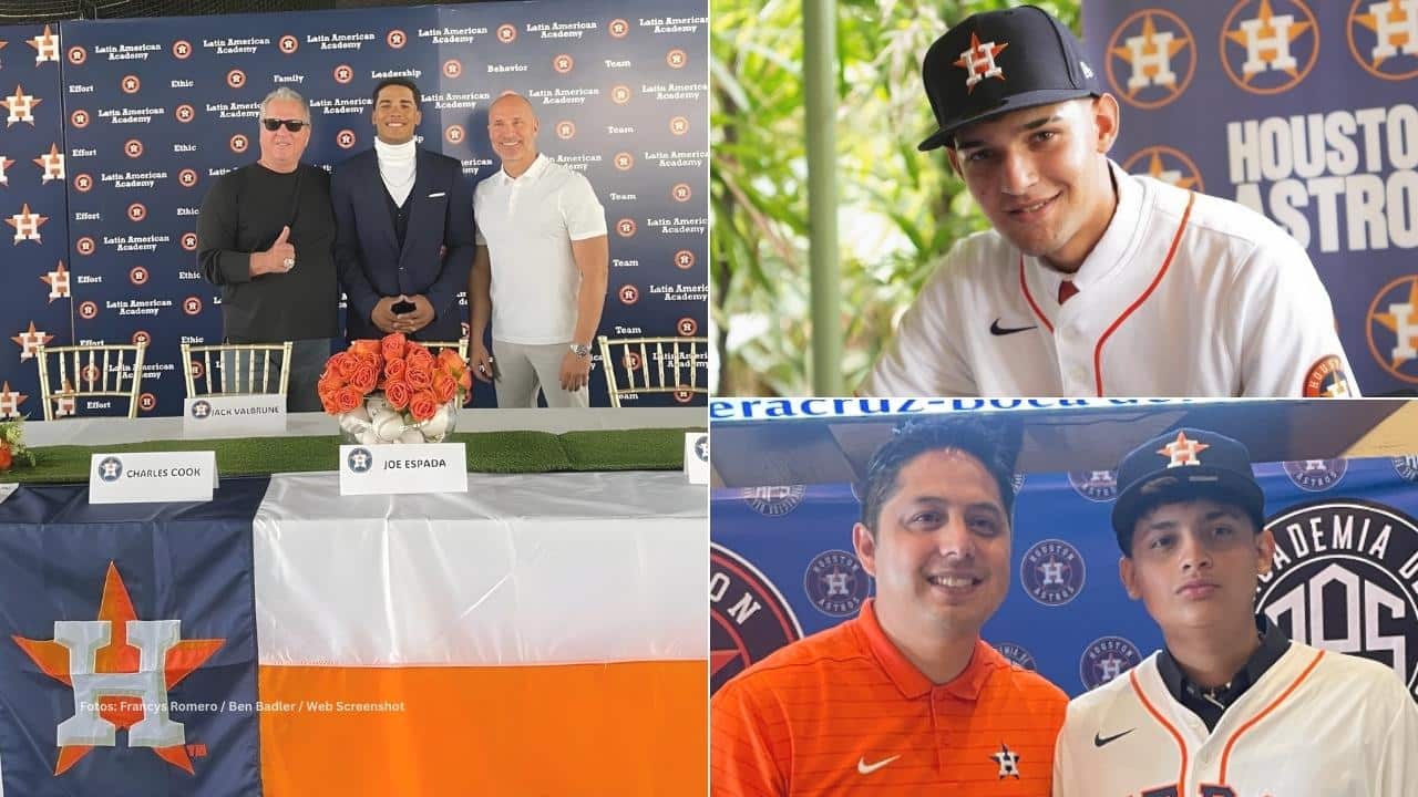 Prospectos de Houston Astros en la presentación de firmas internacionales