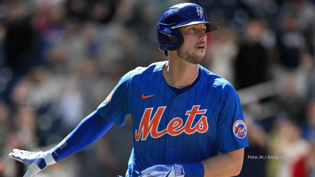 Kyle Tucker con uniforme de New York Mets