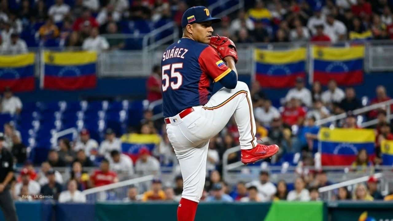 Ranger Suárez fue una de las bajas de última hora que tuvo Venezuela en el Clásico Mundial de 2023.