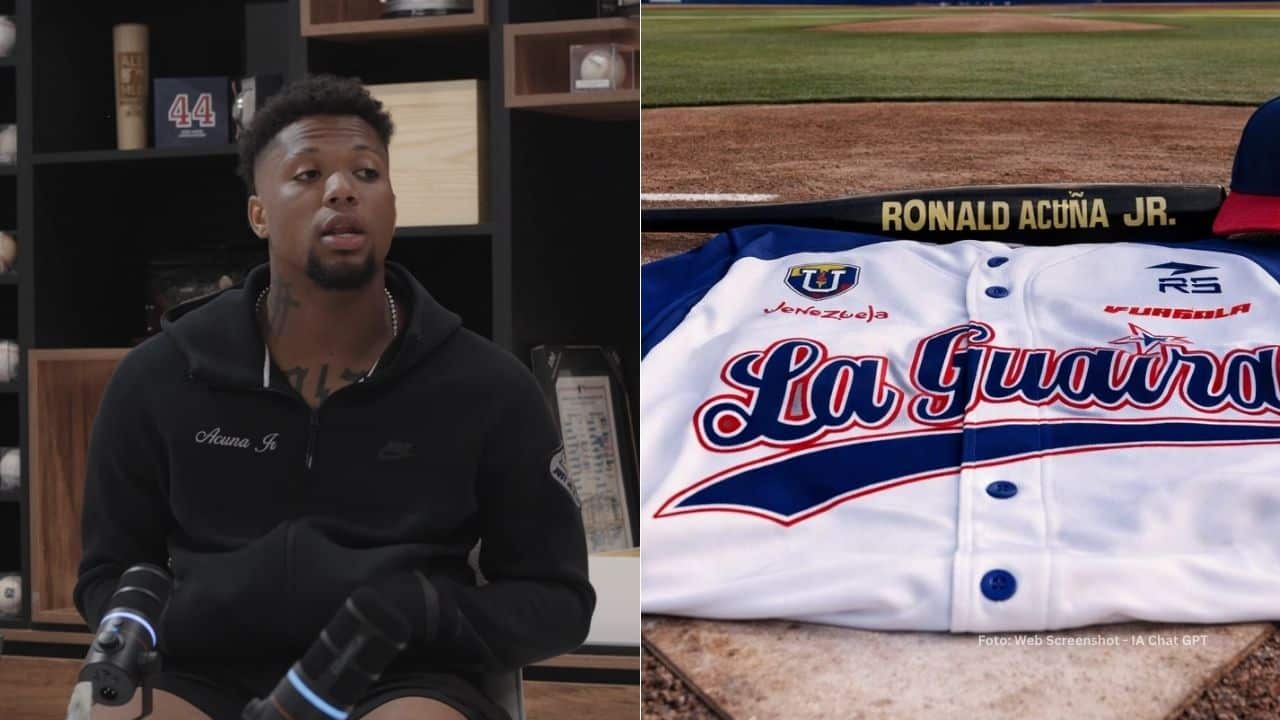 Si algo no se le puede quitar a Ronald Acuña Jr. es su inmenso amor por su divisa en Venezuela, la cual es Tiburones de La Guaira.