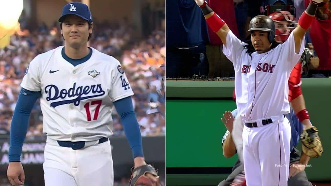 Shohei Ohtani y Manny Ramirez en MLB