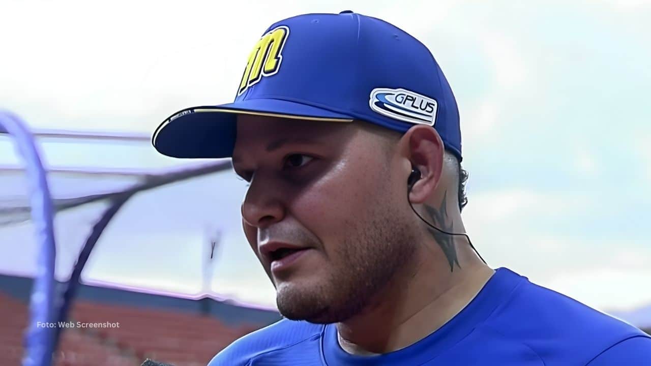 Yadier Molina en una entrevista con Navegantes del Magallanes