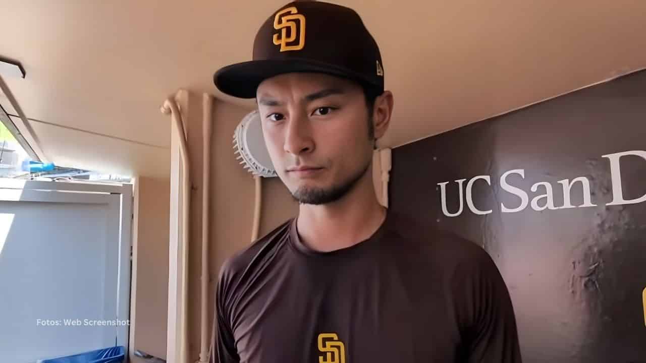 Yu Darvish en una entrevista con San Diego Padres